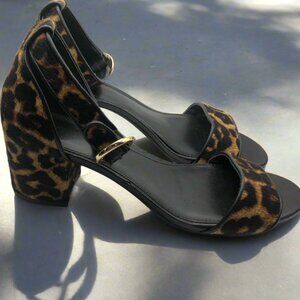 Michael Kors Leopard Print Block Heel Shoe